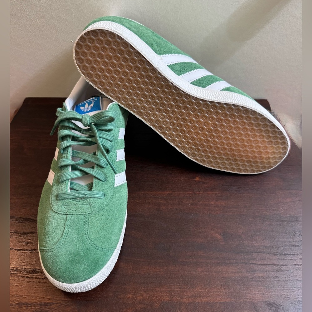 Adidas Gazelle Suede Green/White – Men’s Size 12 – NEW - Picture 10 of 11